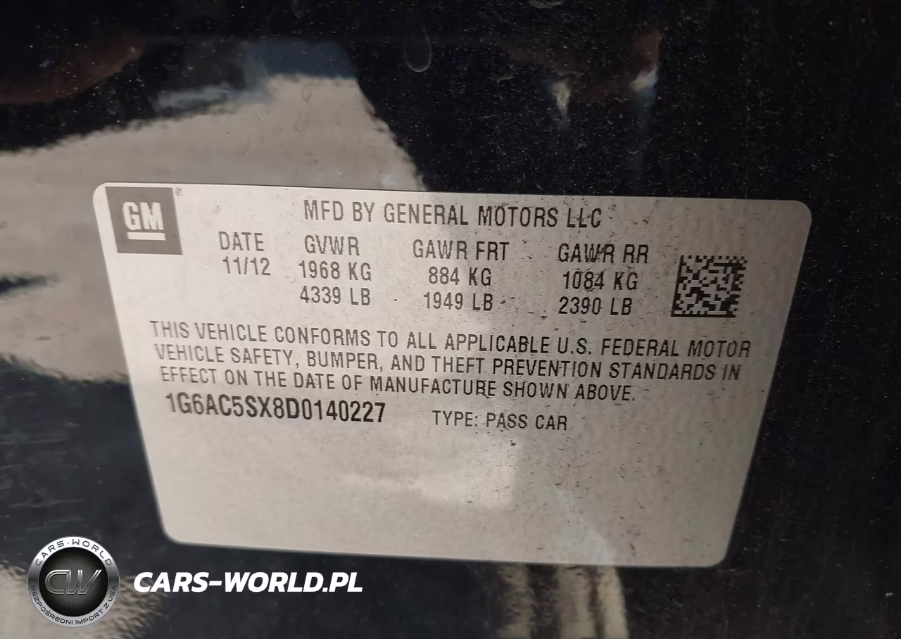 2013 Cadillac Ats Performance VIN:1G6AC5SX8D0140227 - 9