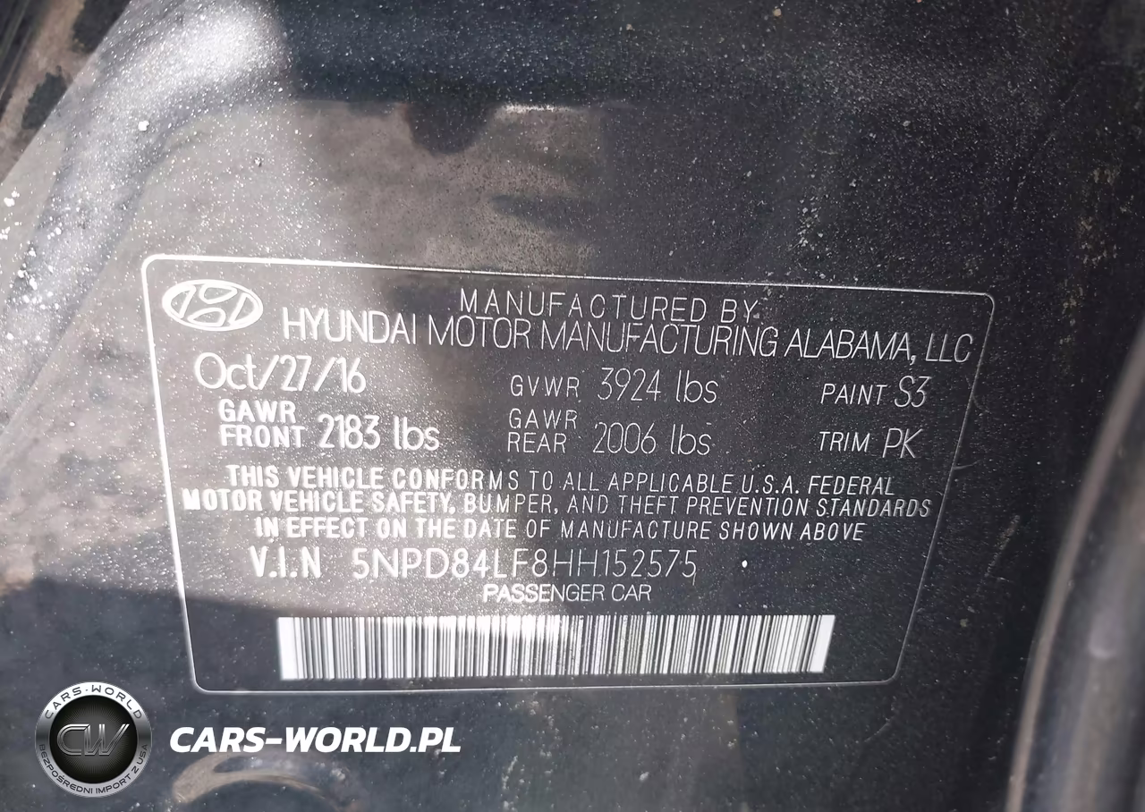 2017 Hyundai Elantra Se VIN:5NPD84LF8HH152575 - 9