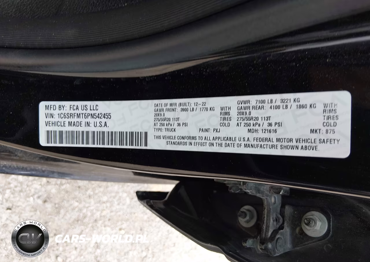 2023 Ram 1500 Big Horn 4X4 6'4 Box VIN:1C6SRFMT6PN542455 - 9