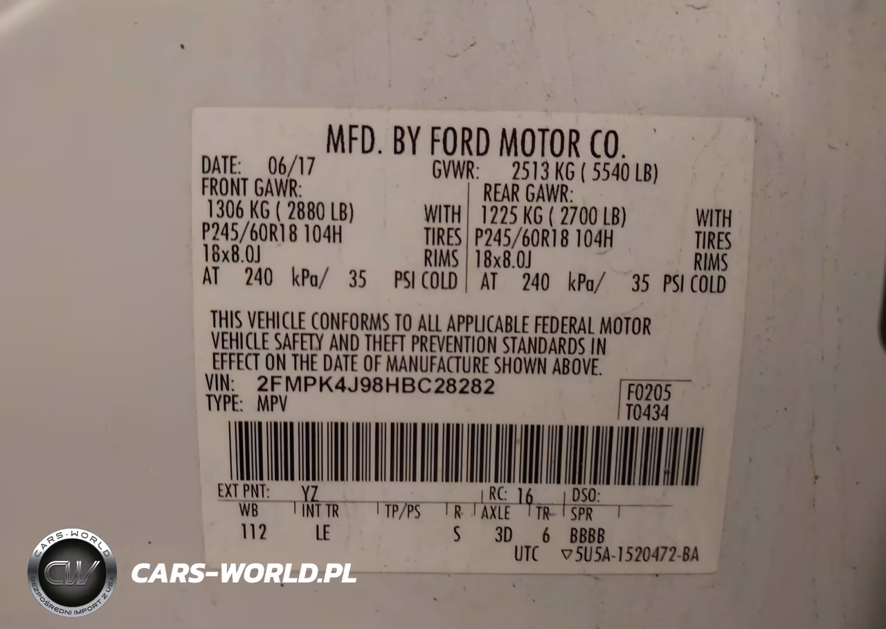 2017 Ford Edge Sel VIN:2FMPK4J98HBC28282 - 9