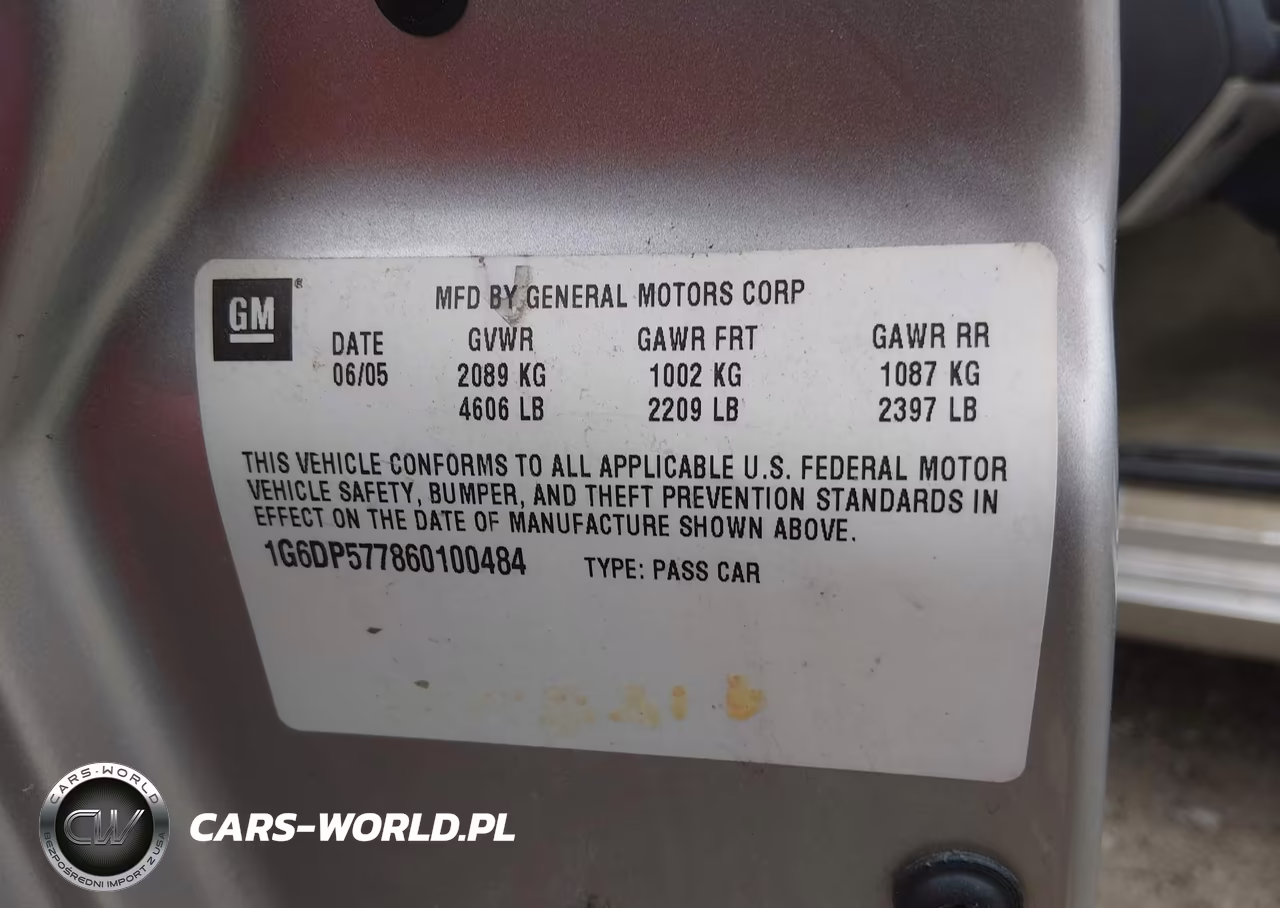 2006 Cadillac Cts Standard VIN:1G6DP577860100484 - 9
