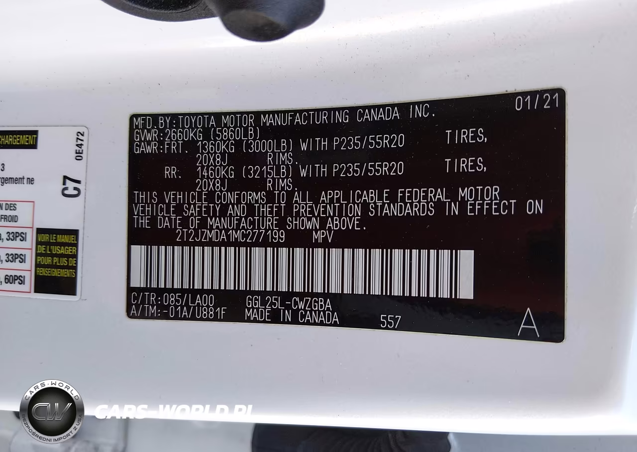 2021 Lexus Rx 350 VIN:2T2JZMDA1MC277199 - 9