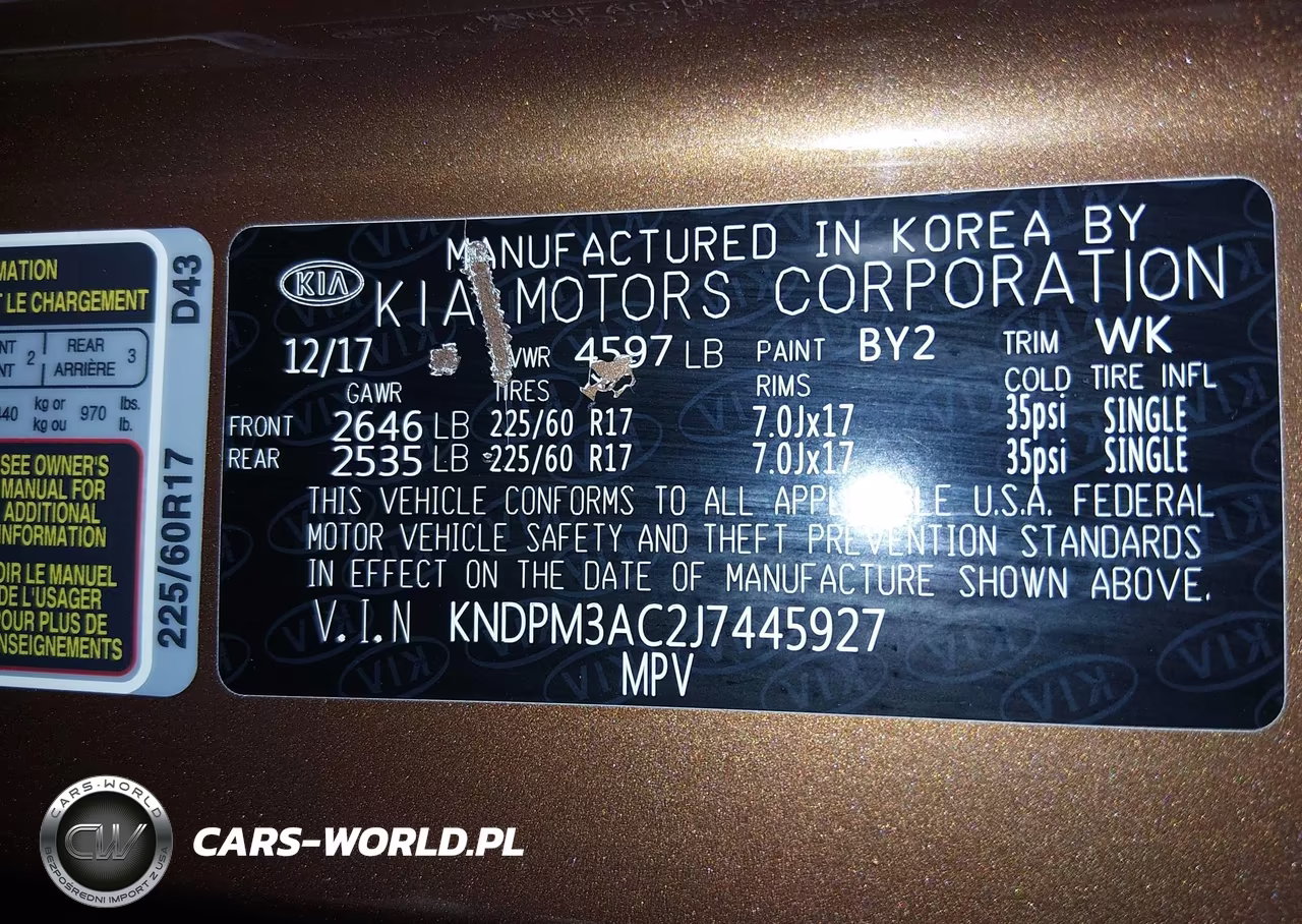 2018 Kia Sportage Lx VIN:KNDPM3AC2J7445927 - 9