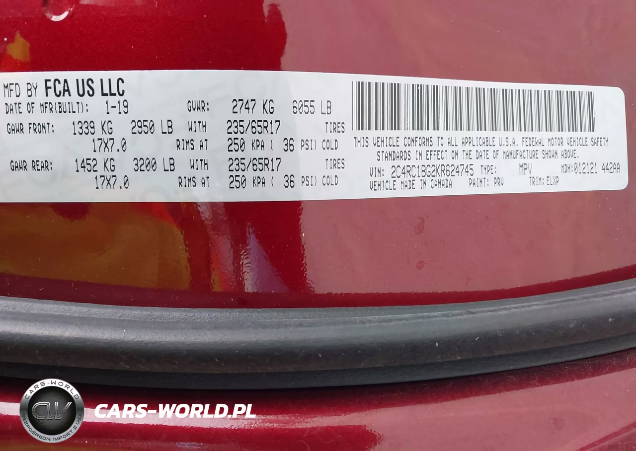 2019 Chrysler Pacifica Touring L VIN:2C4RC1BG2KR624745 - 9