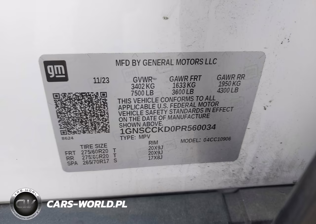 2023 Chevrolet Suburban 2Wd Lt VIN:1GNSCCKD0PR560034 - 9