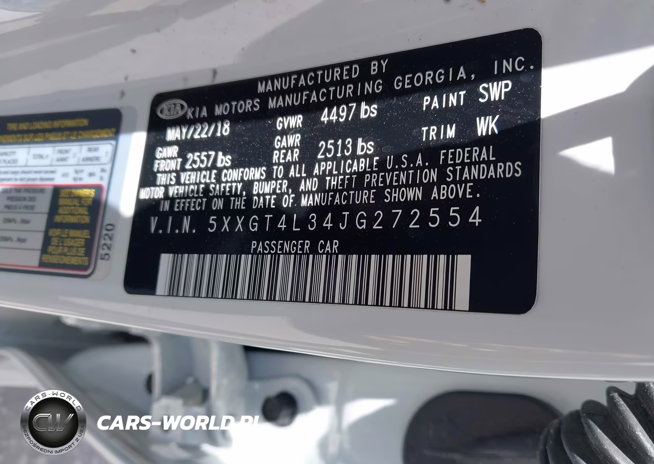 2018 Kia Optima Lx VIN:5XXGT4L34JG272554 - 9