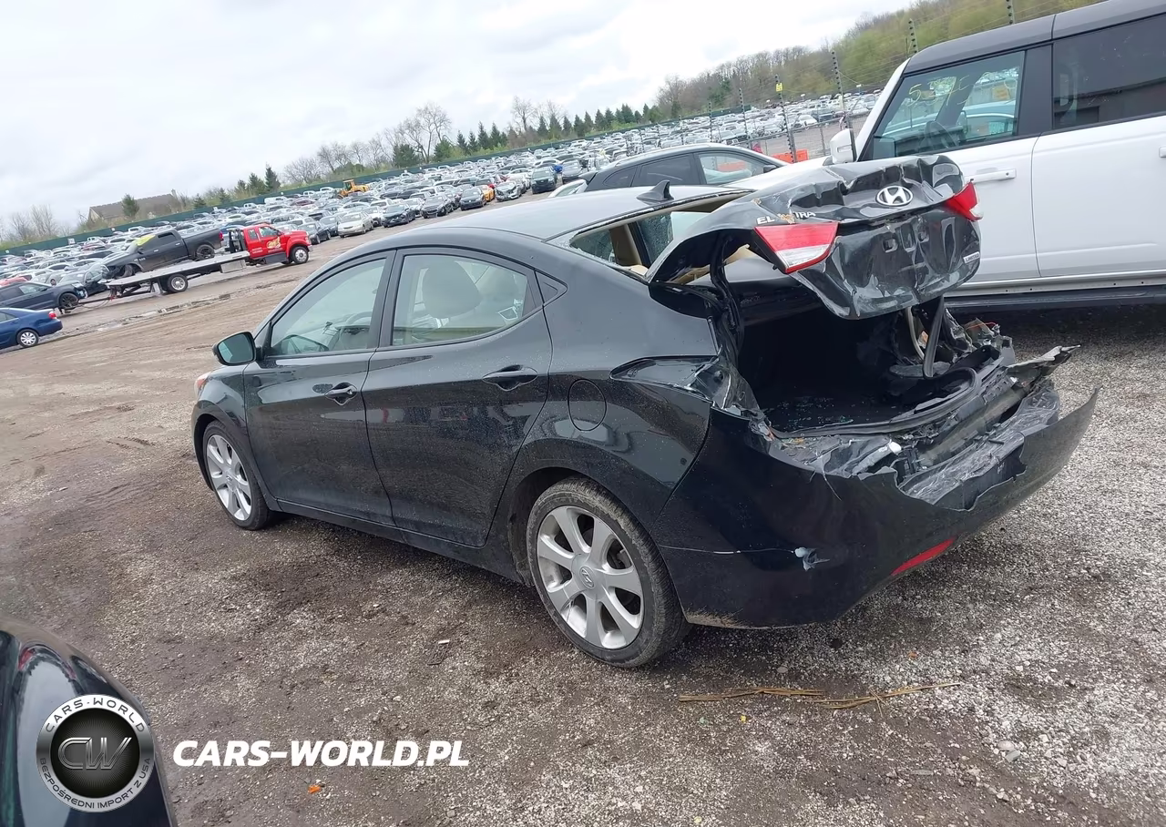 2012 Hyundai Elantra Limited VIN:5NPDH4AE6CH141299 - 3