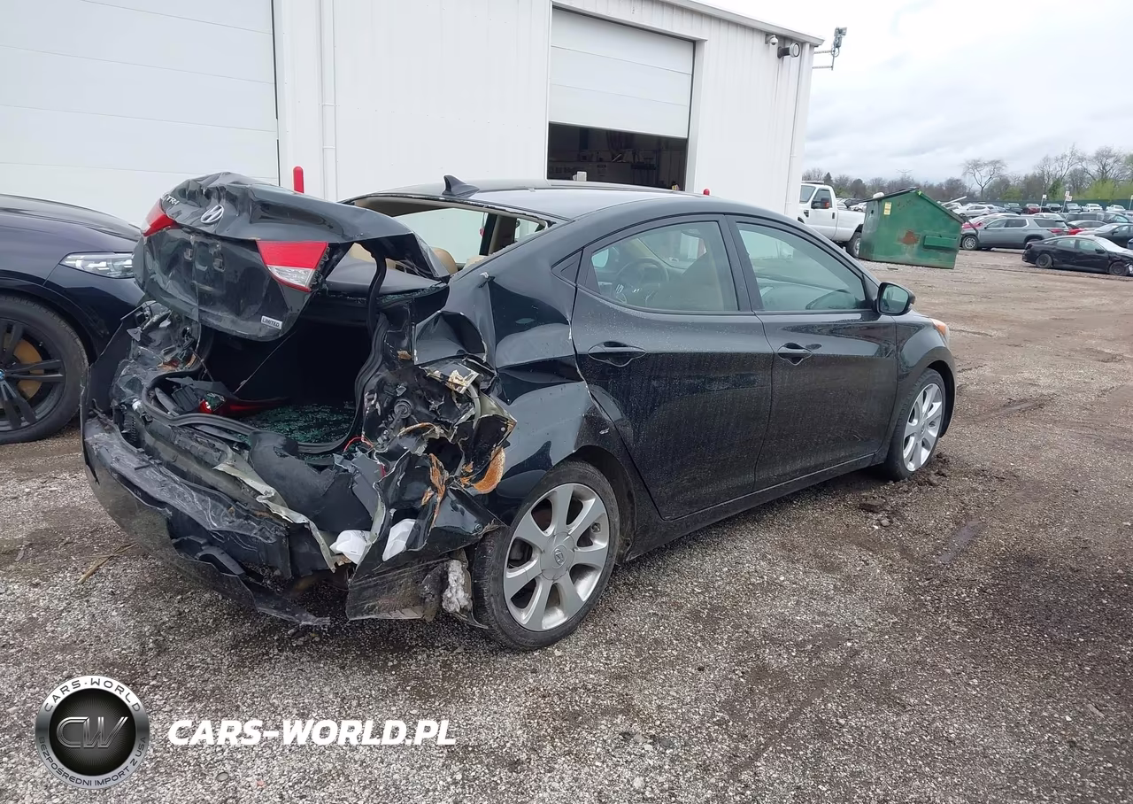 2012 Hyundai Elantra Limited VIN:5NPDH4AE6CH141299 - 4