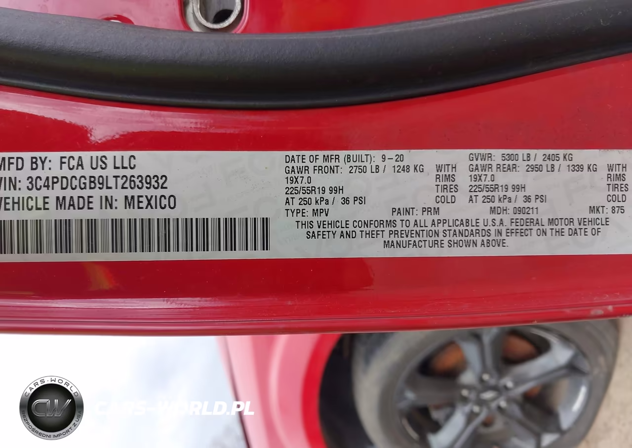 2020 Dodge Journey Crossroad VIN:3C4PDCGB9LT263932 - 9