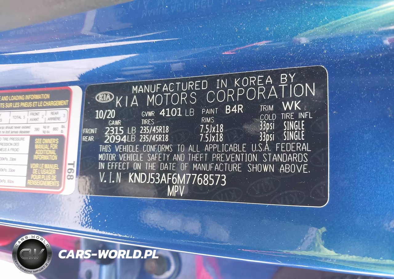 2021 Kia Soul Turbo VIN:KNDJ53AF6M7768573 - 9
