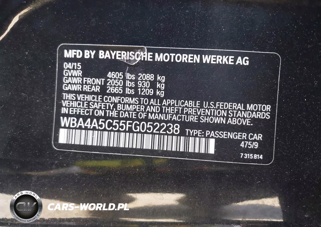 2015 BMW 428 Gran Coupe VIN:WBA4A5C55FG052238 - 9