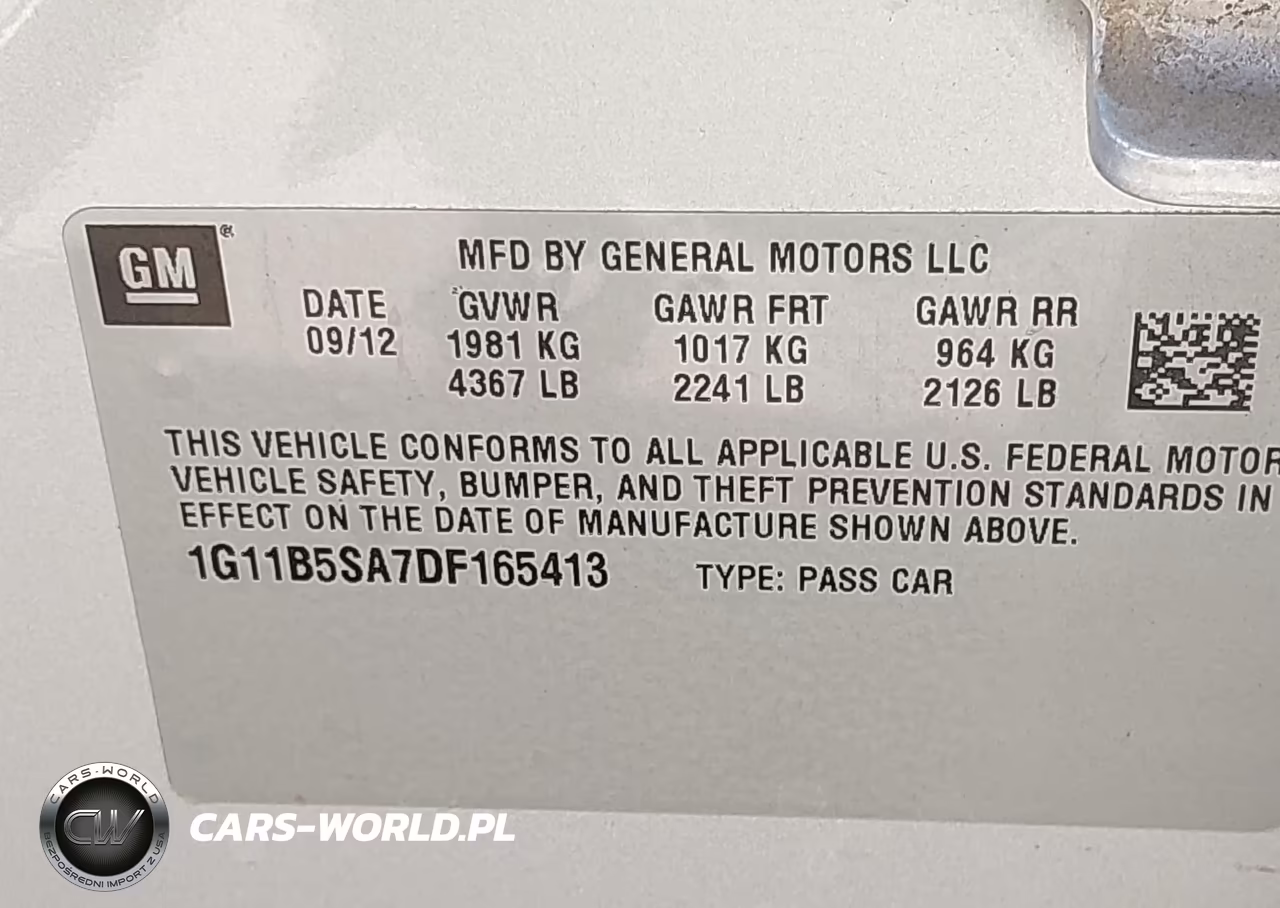 2013 Chevrolet Malibu 1Ls VIN:1G11B5SA7DF165413 - 9
