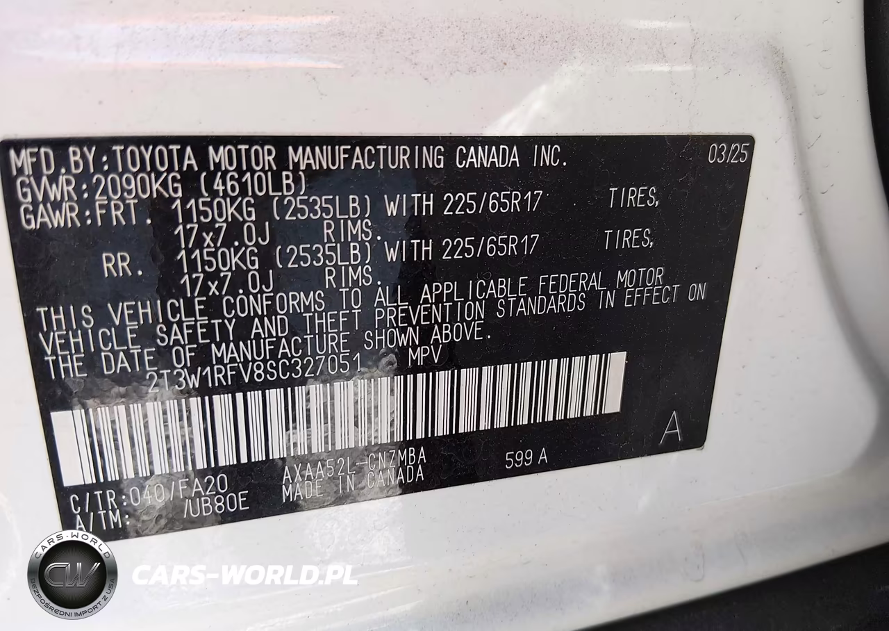 2025 Toyota Rav4 Xle VIN:2T3W1RFV8SC327051 - 9