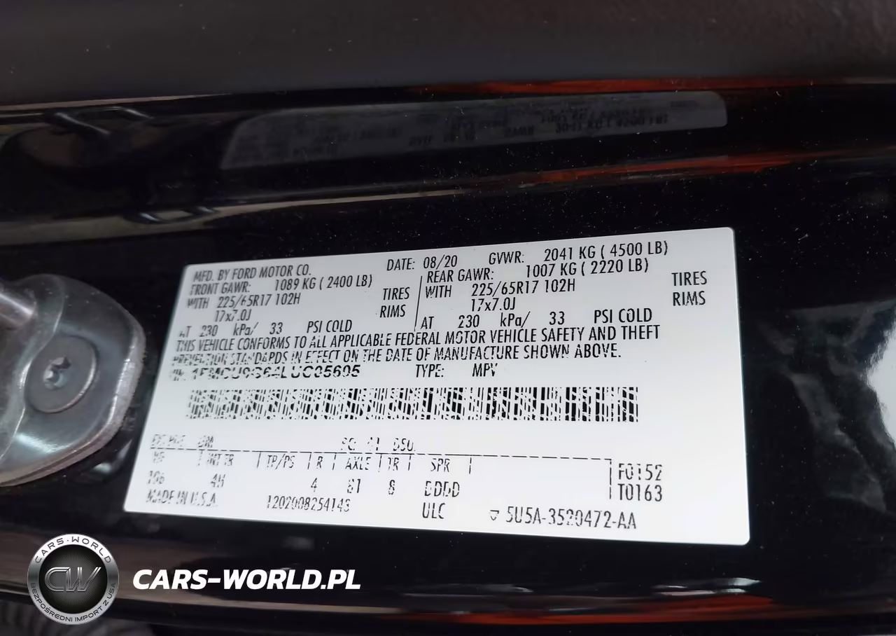 2020 Ford Escape Se VIN:1FMCU9G64LUC05605 - 9