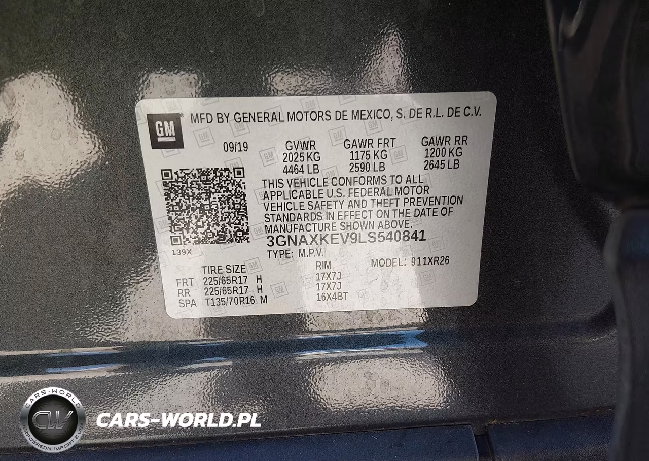 2020 Chevrolet Equinox Fwd Lt 1.5L Turbo VIN:3GNAXKEV9LS540841 - 9