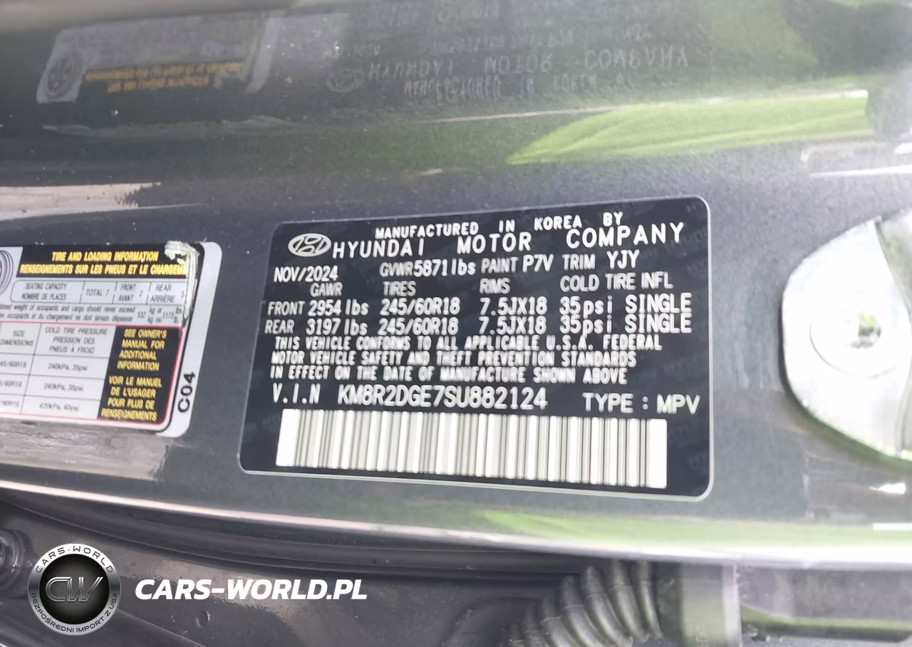 2025 Hyundai Palisade Sel VIN:KM8R2DGE7SU882124 - 9