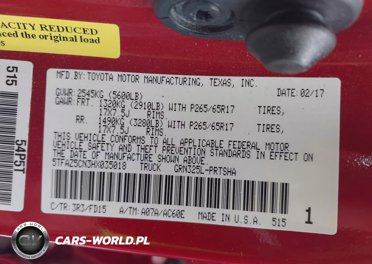 2017 Toyota Tacoma Trd Sport VIN:5TFAZ5CN3HX035018 - 9