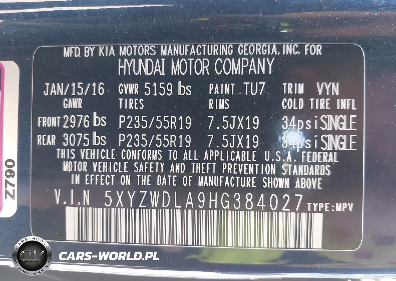 2017 Hyundai Santa Fe Sport 2.0T Ultimate VIN:5XYZWDLA9HG384027 - 9