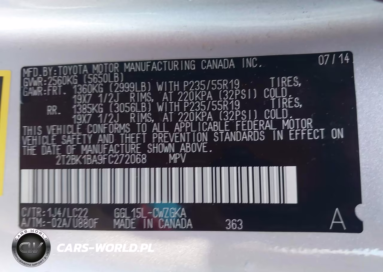 2015 Lexus Rx 350 F Sport VIN:2T2BK1BA9FC272068 - 9