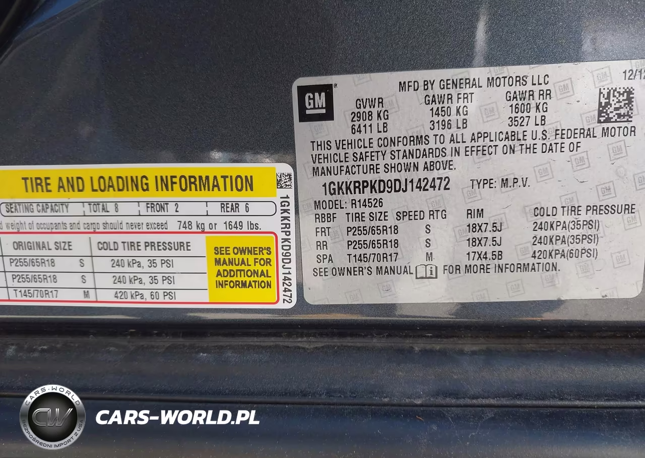 2013 GMC Acadia Sle-2 VIN:1GKKRPKD9DJ142472 - 9