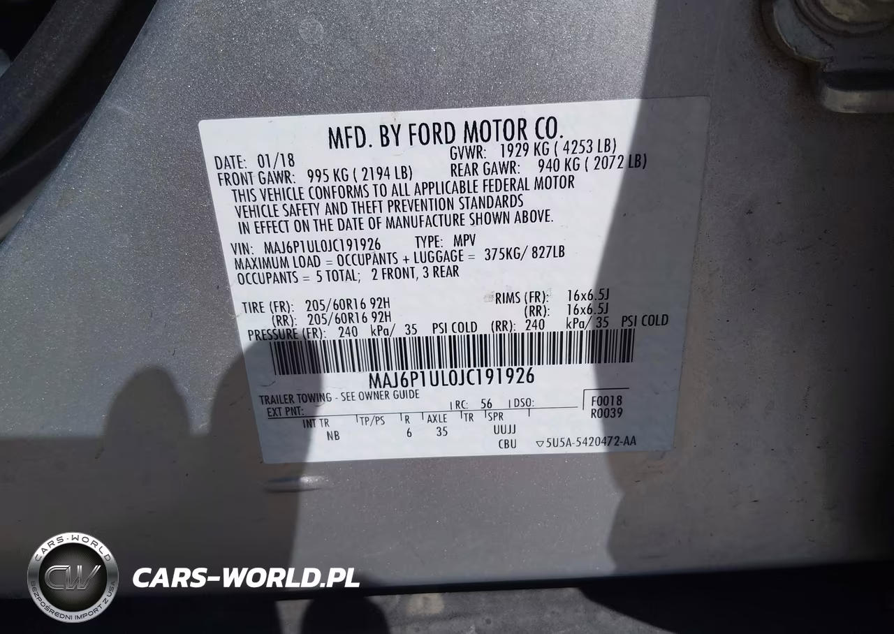 2018 Ford Ecosport Se VIN:MAJ6P1UL0JC191926 - 9