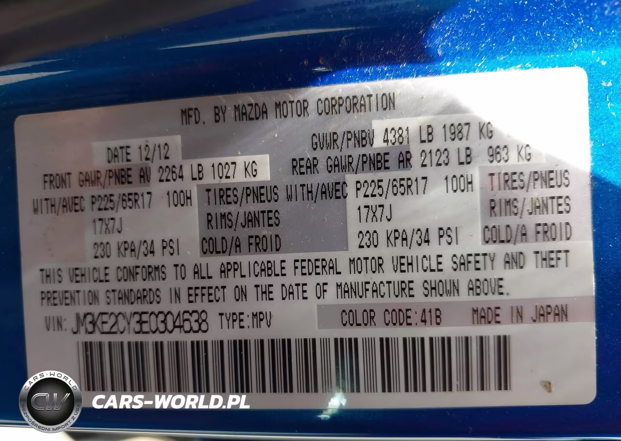 2014 Mazda Cx-5 Touring VIN:JM3KE2CY3E0304638 - 9