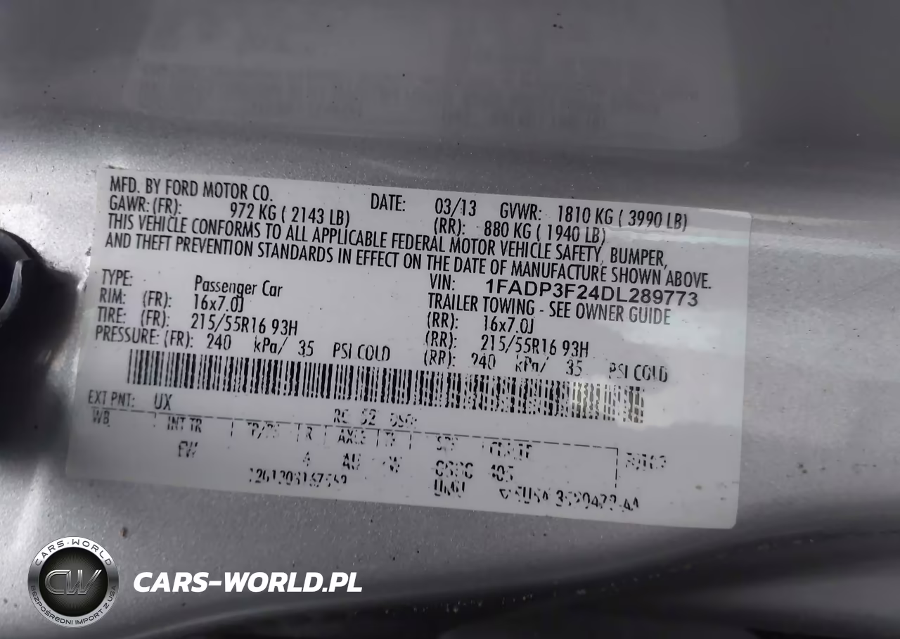 2013 Ford Focus Se VIN:1FADP3F24DL289773 - 9