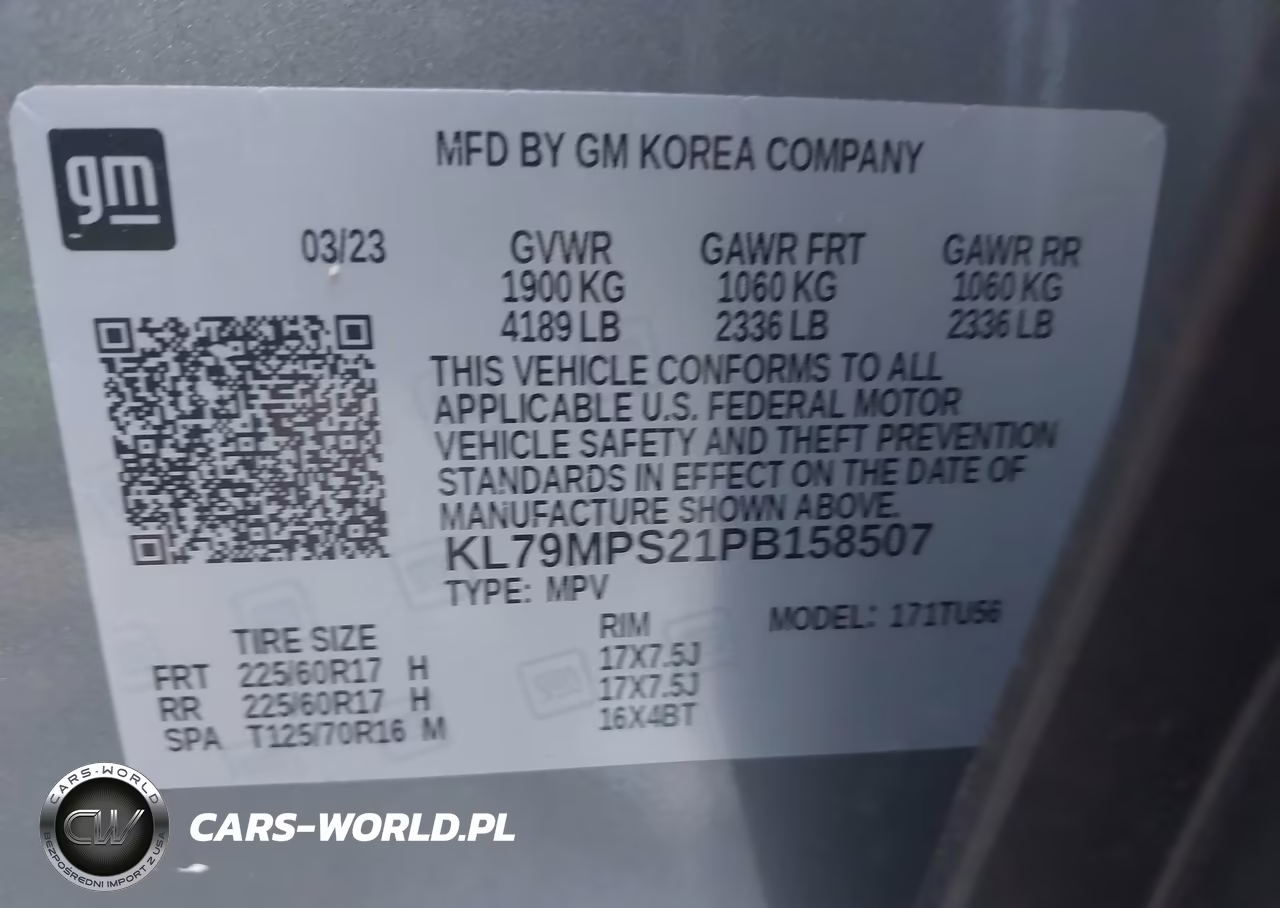 2023 Chevrolet Trailblazer Fwd Lt VIN:KL79MPS21PB158507 - 9