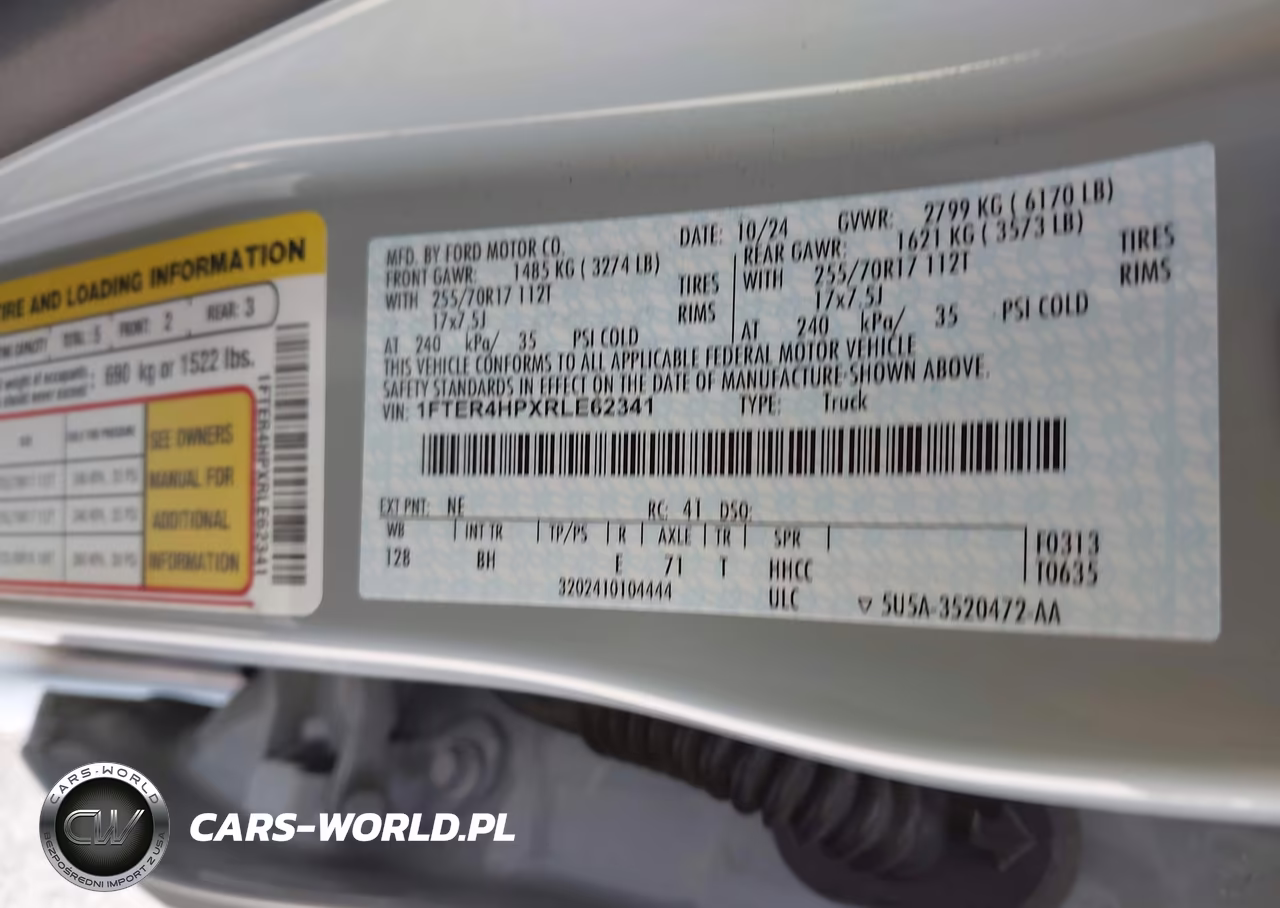 2024 Ford Ranger Xlt VIN:1FTER4HPXRLE62341 - 9