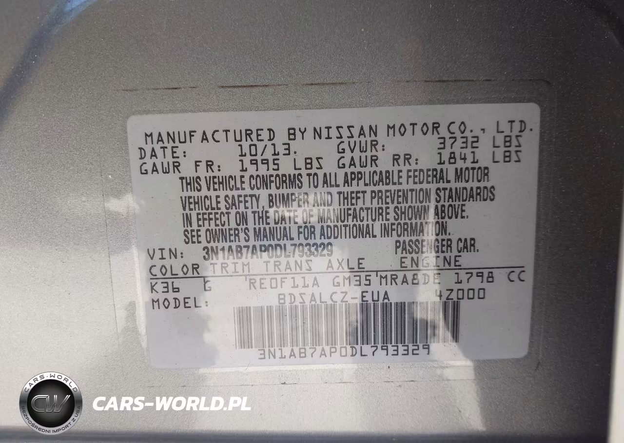 2013 Nissan Sentra S VIN:3N1AB7AP0DL793329 - 9