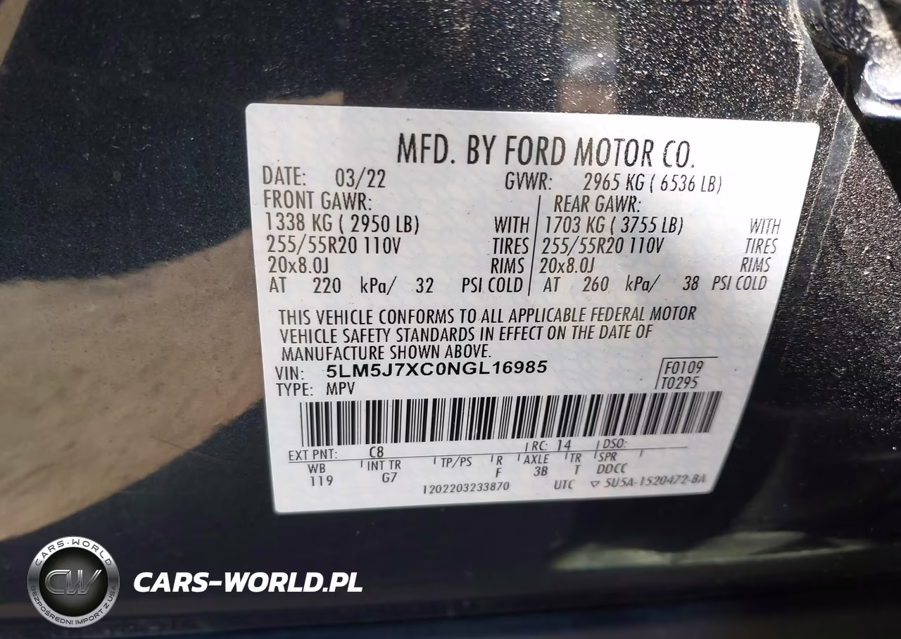 2022 Lincoln Aviator Reserve VIN:5LM5J7XC0NGL16985 - 17