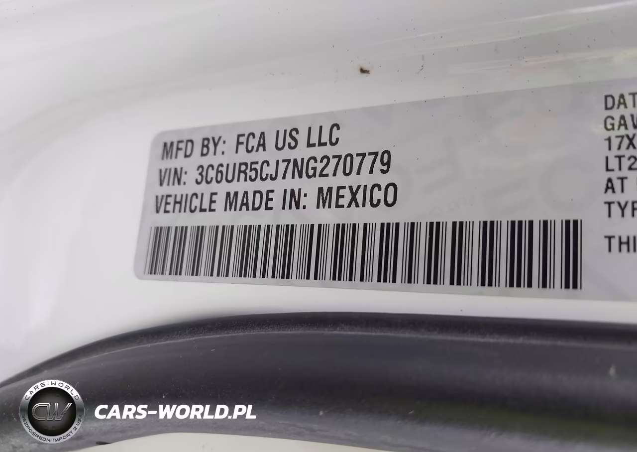 2022 Ram 2500 Tradesman 4X4 6'4 Box VIN:3C6UR5CJ7NG270779 - 9