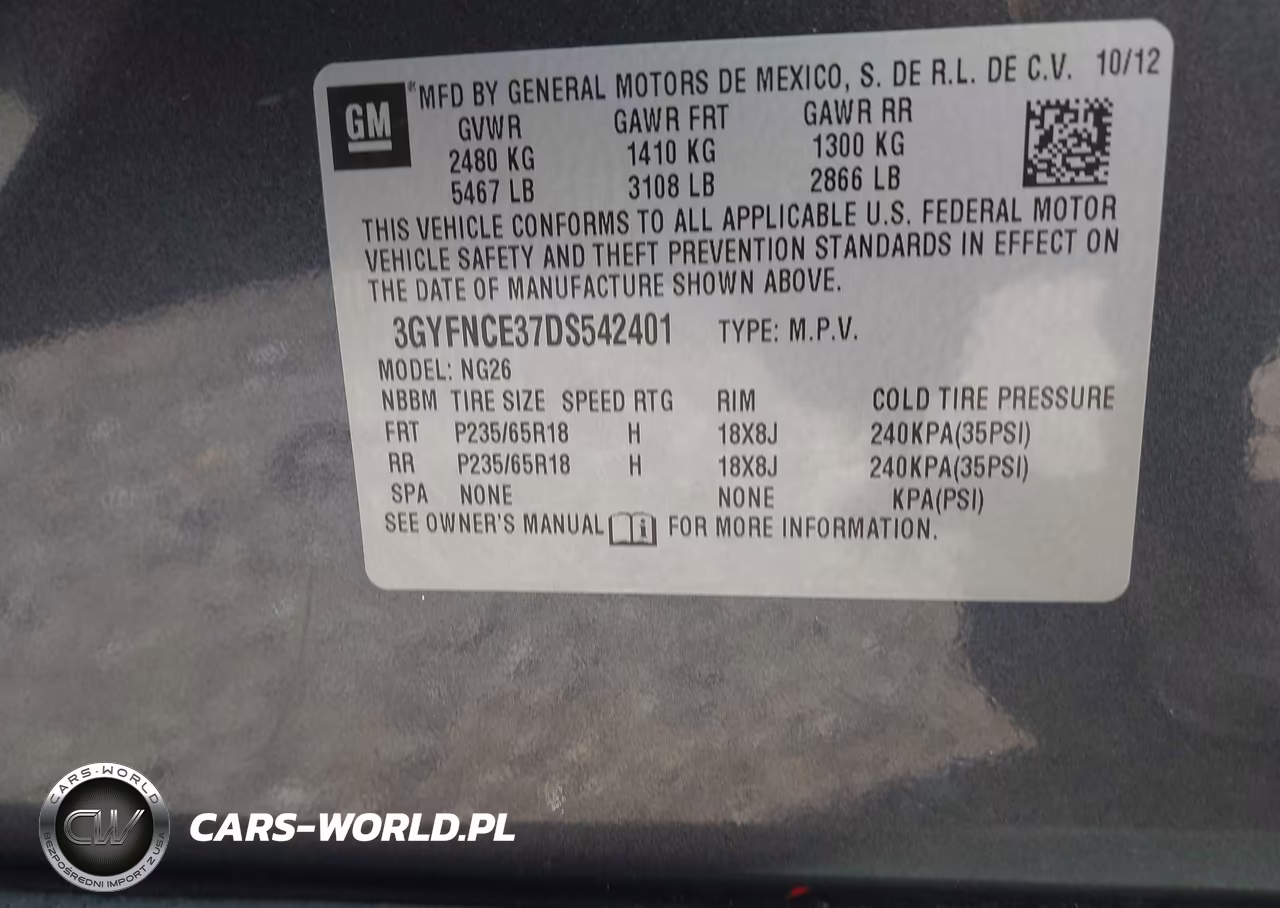 2013 Cadillac Srx Luxury Collection VIN:3GYFNCE37DS542401 - 9