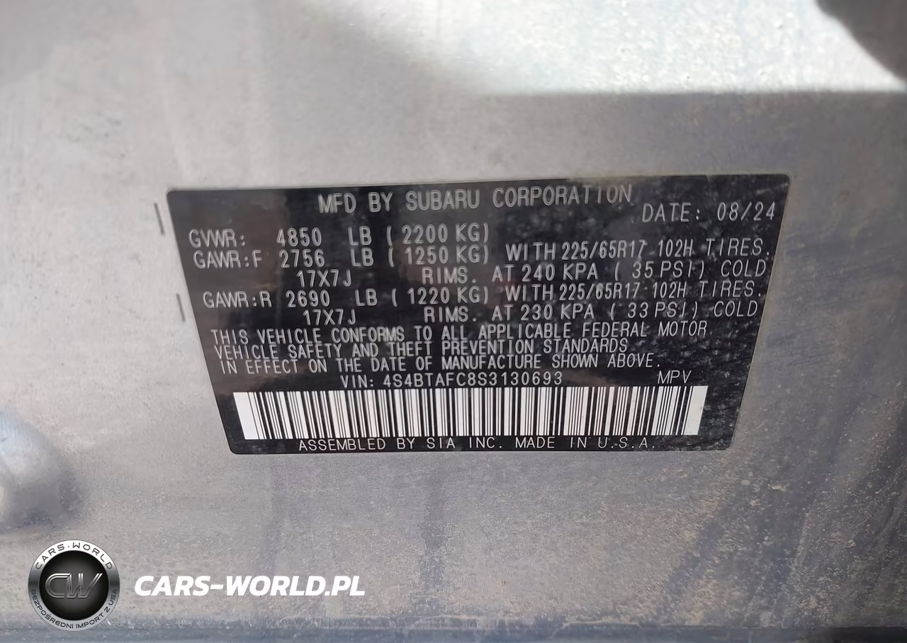 2025 Subaru Outback Premium VIN:4S4BTAFC8S3130693 - 11