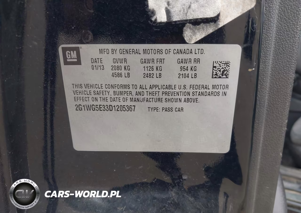 2013 Chevrolet Impala Lt VIN:2G1WG5E33D1205367 - 9