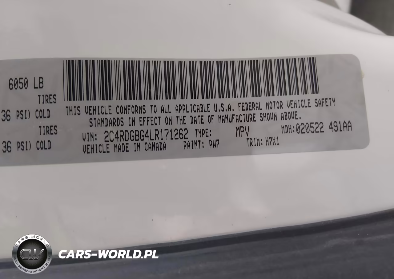 2020 Dodge Grand Caravan Se VIN:2C4RDGBG4LR171262 - 9