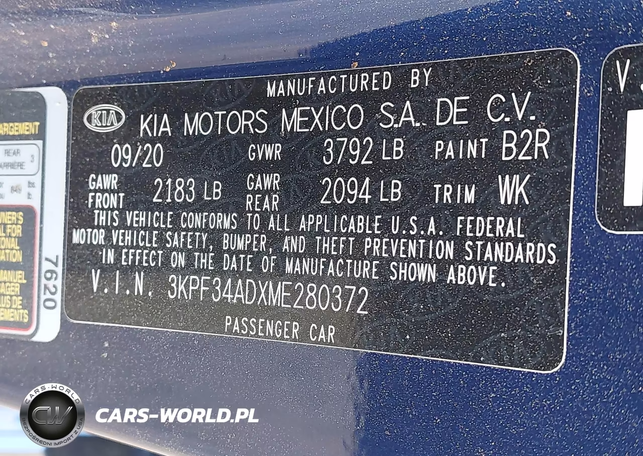 2021 Kia Forte Gt-Line VIN:3KPF34ADXME280372 - 9