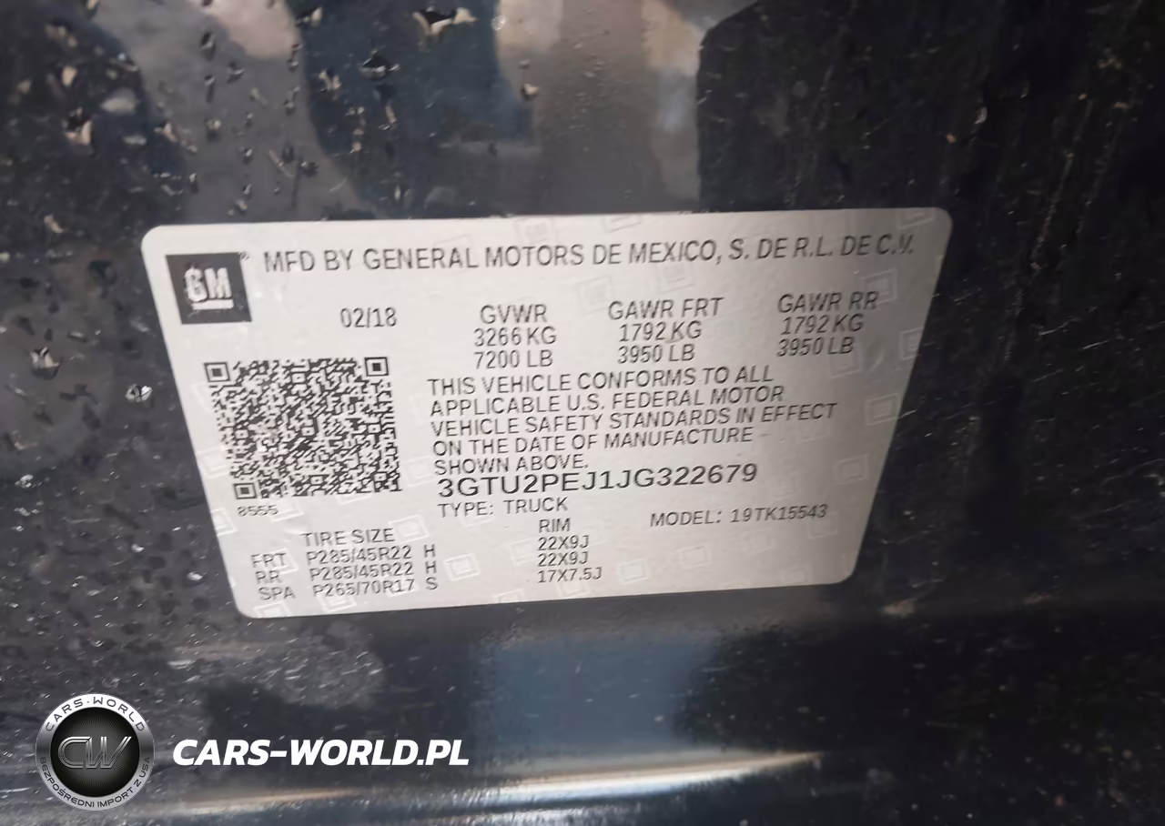 2018 GMC Sierra 1500 Denali VIN:3GTU2PEJ1JG322679 - 9