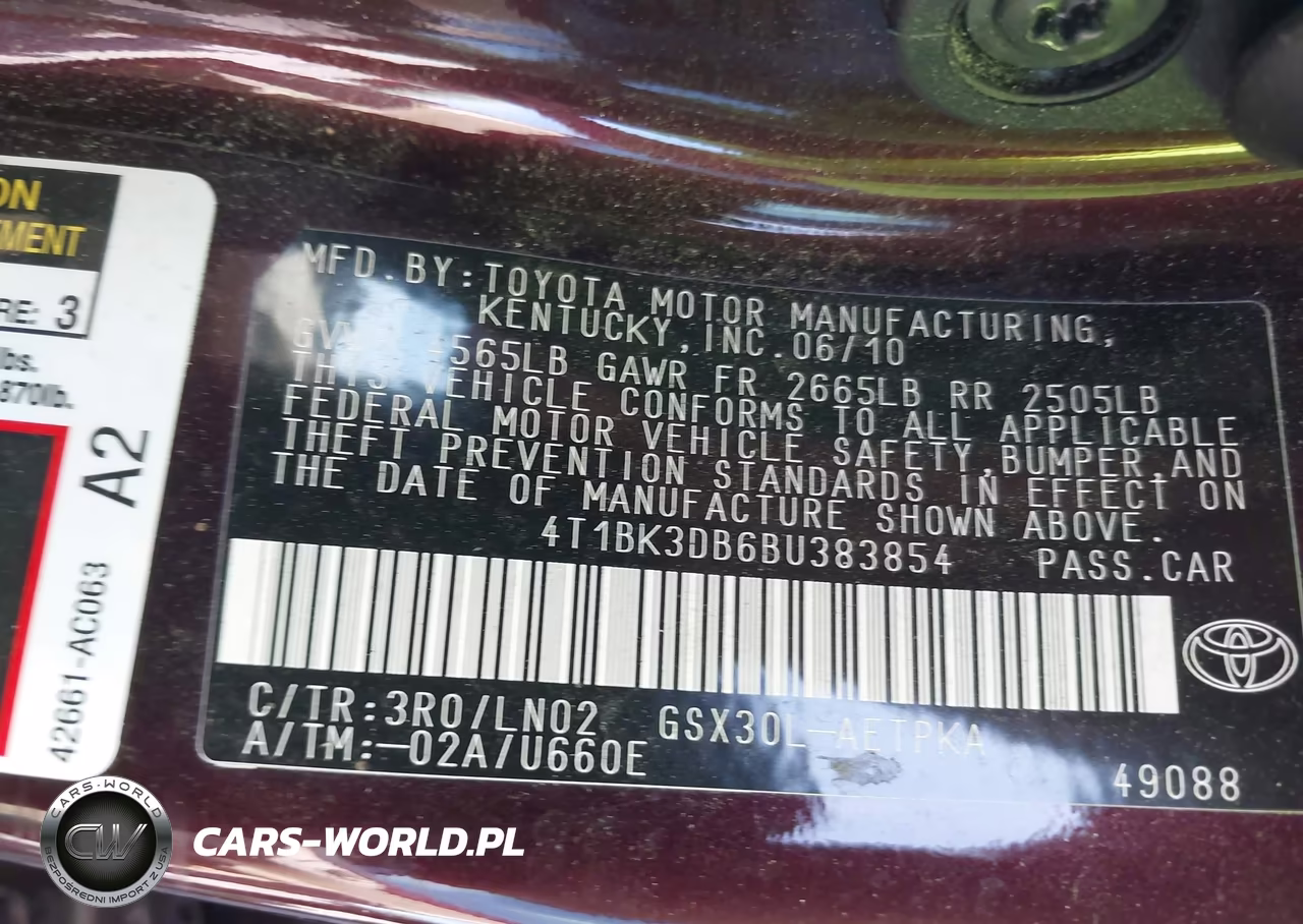 2011 Toyota Avalon Limited VIN:4T1BK3DB6BU383854 - 9