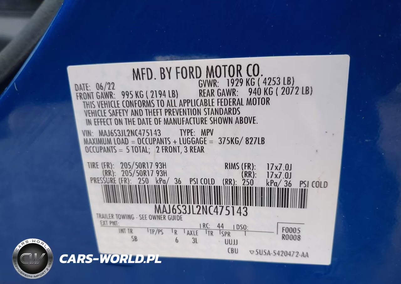 2022 Ford Ecosport Ses VIN:MAJ6S3JL2NC475143 - 9
