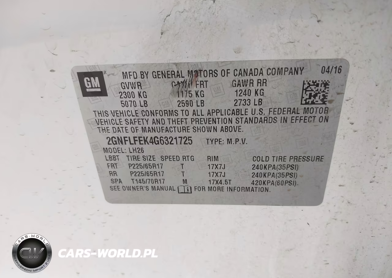 2016 Chevrolet Equinox Lt VIN:2GNFLFEK4G6321725 - 9