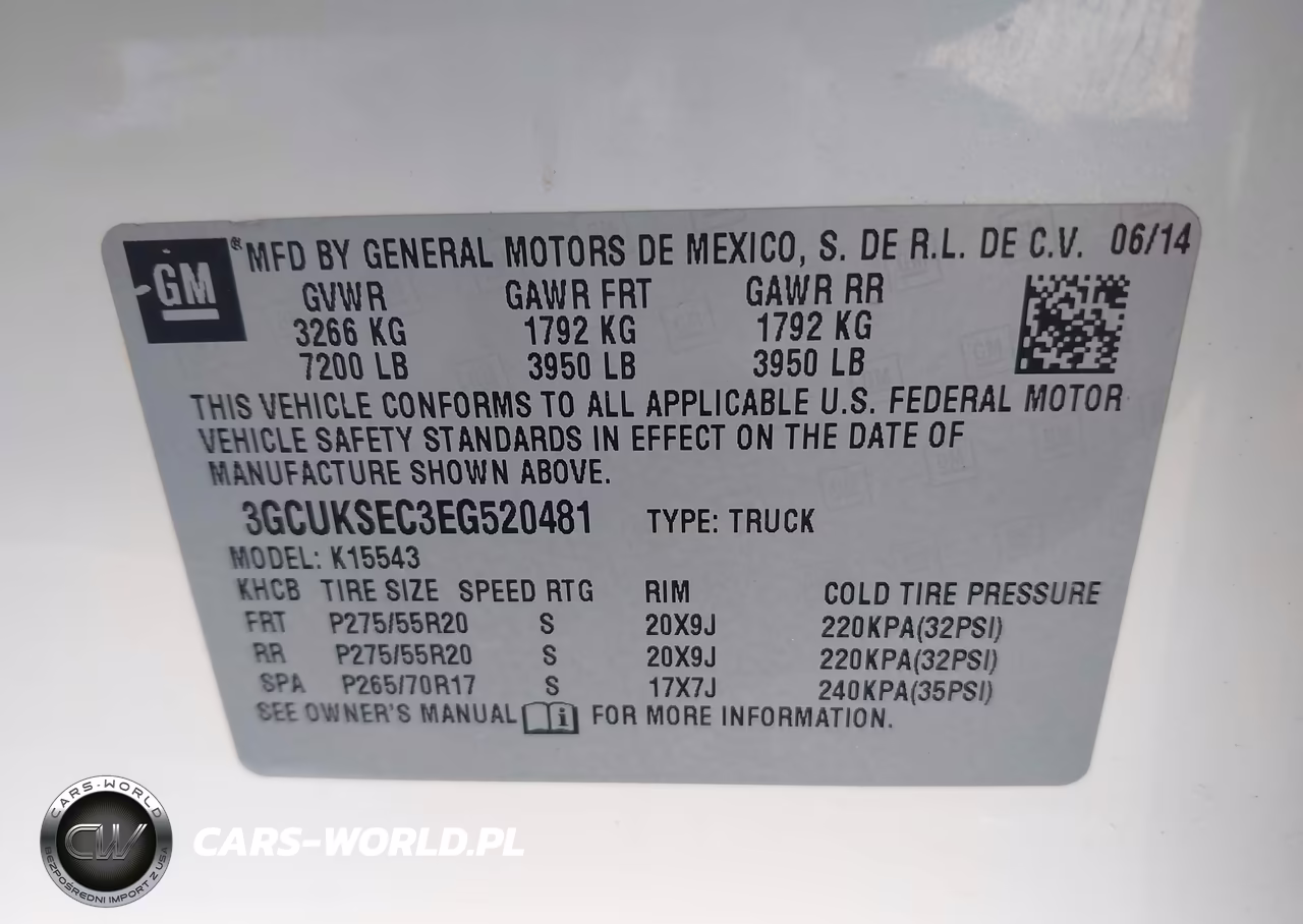 2014 Chevrolet Silverado 1500 2Lz VIN:3GCUKSEC3EG520481 - 9