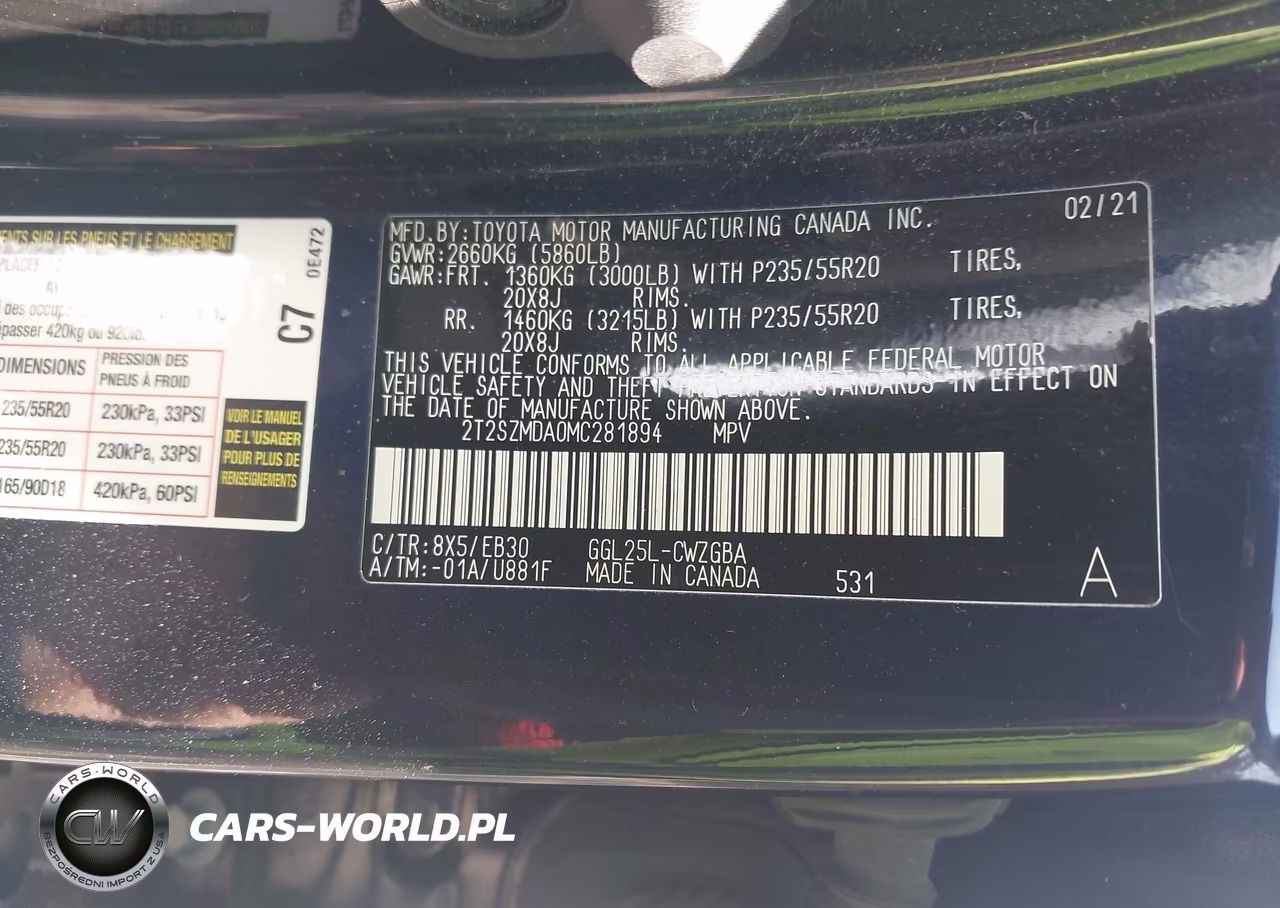 2021 Lexus Rx 350 F Sport Appearance VIN:2T2SZMDA0MC281894 - 9