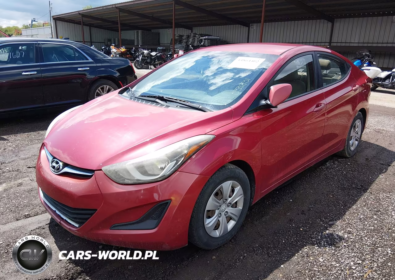 2016 Hyundai Elantra Se VIN:KMHDH4AE7GU533831 - 2