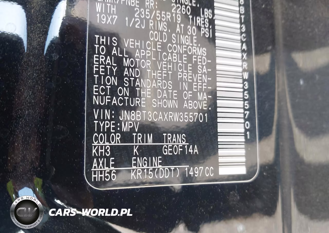 2024 Nissan Rogue Sl Fwd VIN:JN8BT3CAXRW355701 - 9