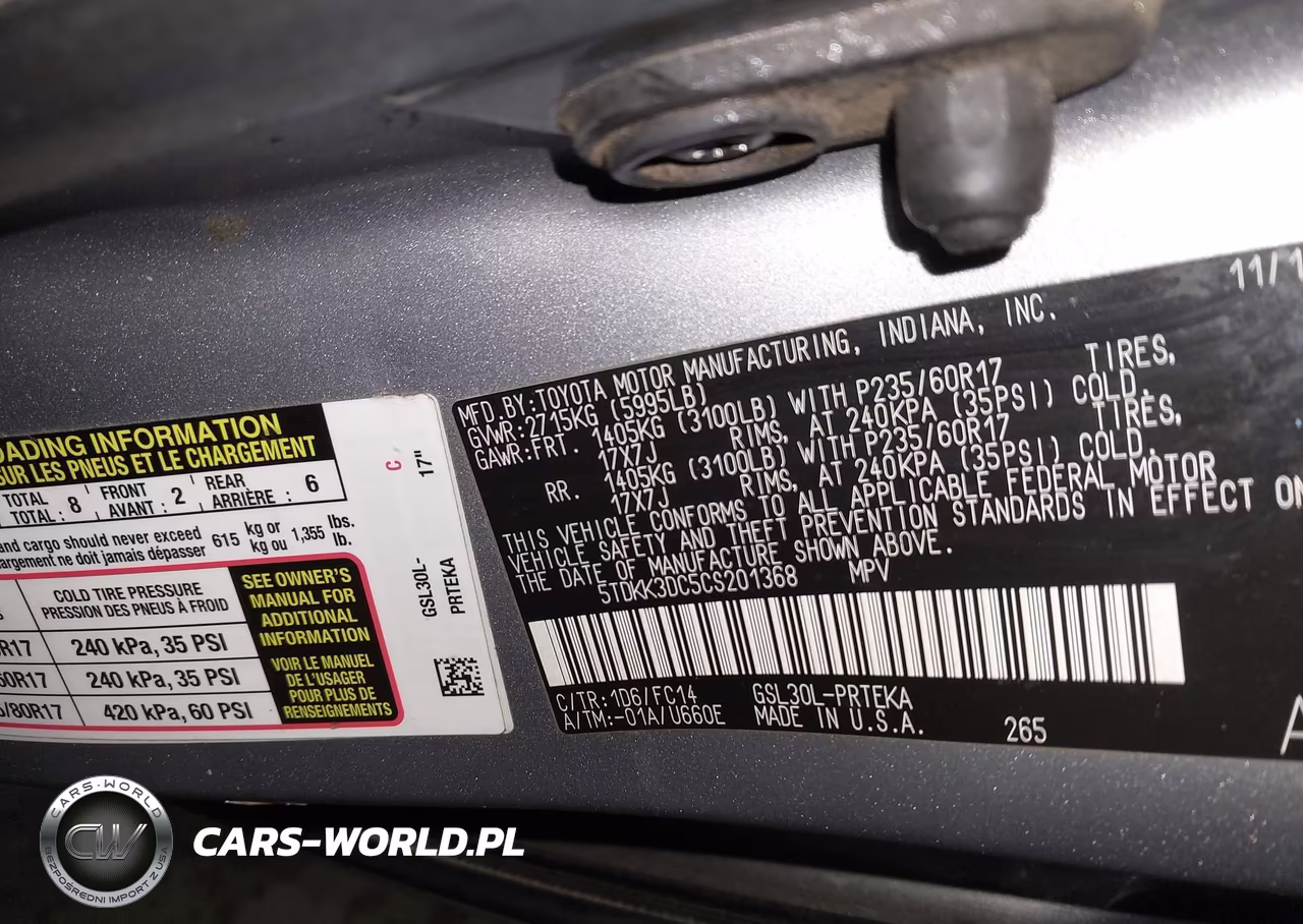 2012 Toyota Sienna Le V6 8 Passenger VIN:5TDKK3DC5CS201368 - 9