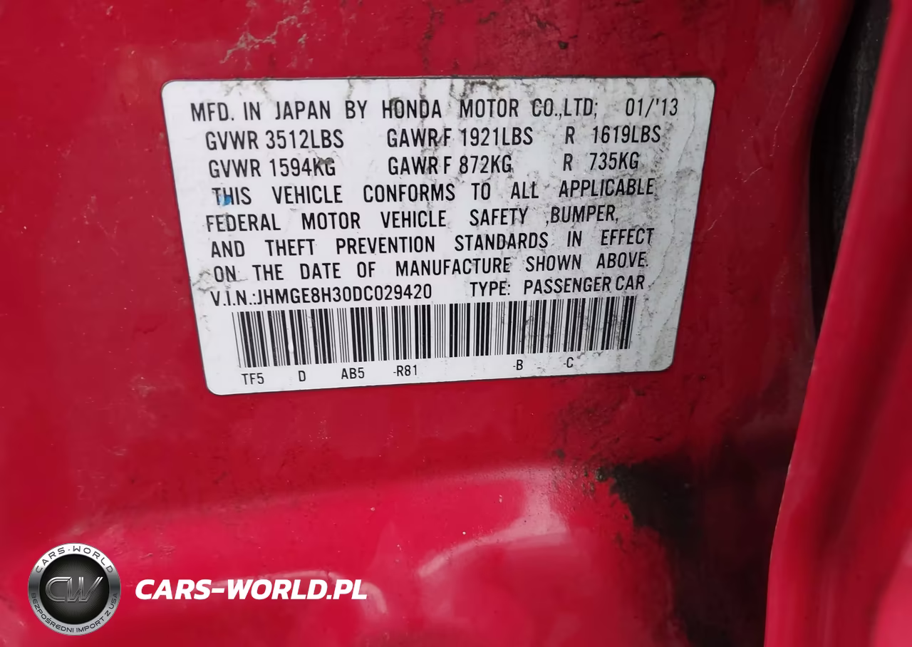 2013 Honda Fit VIN:JHMGE8H30DC029420 - 9