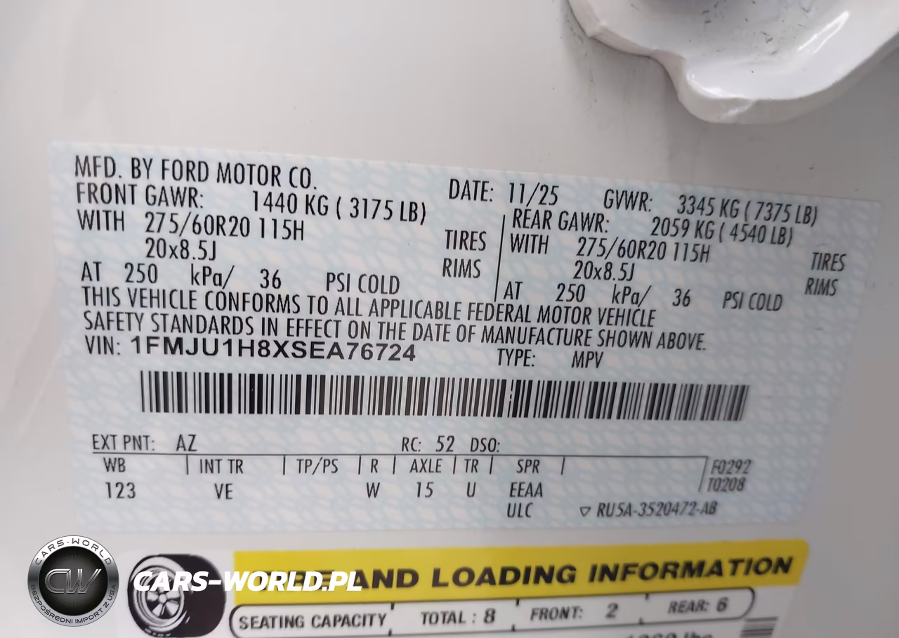 2025 Ford Expedition Active VIN:1FMJU1H8XSEA76724 - 9
