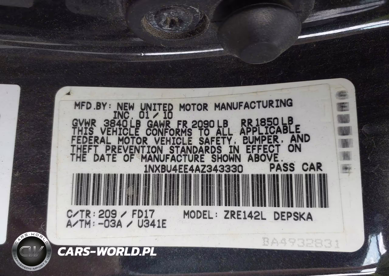 2010 Toyota Corolla S VIN:1NXBU4EE4AZ343330 - 9