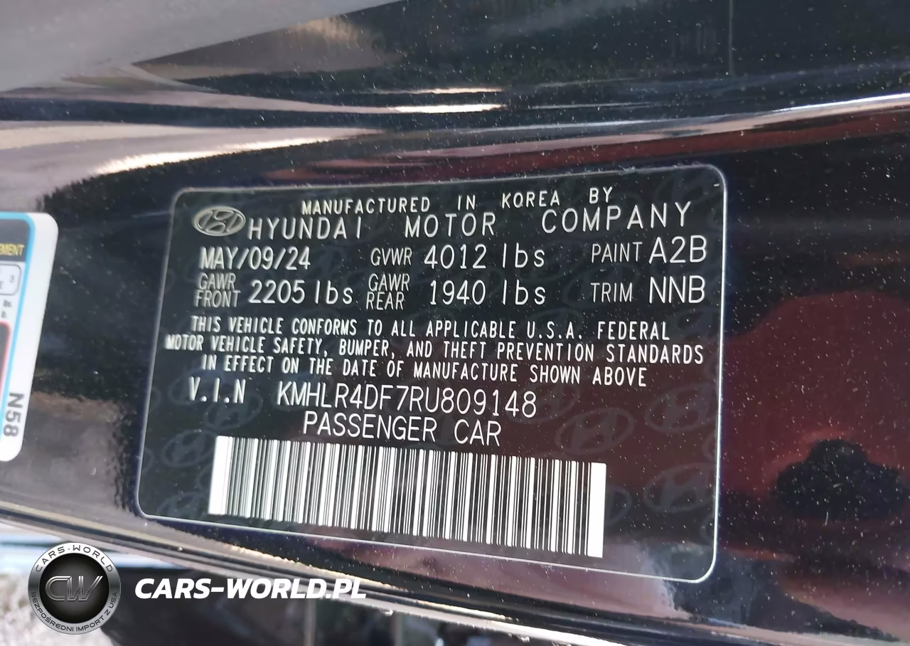2024 Hyundai Elantra N Line VIN:KMHLR4DF7RU809148 - 9
